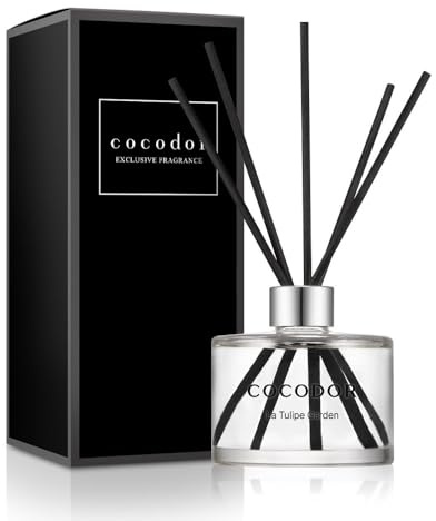 COCODOR Signature Reed Diffuser Set/Woody Hotel / 6.7oz /1 Pack/Home Fragrance Diffuser, Oil Scent Diffuser for Bathroom Shelf Decor