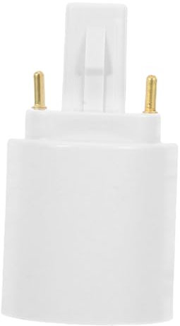 POPETPOP Lamp Adapter Converter to Light Socket Holder Two Prong Bulb Base Adapter for Home Offices Retail Use