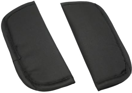 FortuneGlobe 2 Stück Sicherheitsgurt für Kinder, Auto, Schwarz, Kissen für Sicherheitsgurt für Babys, für Kinder, Adapter für Sicherheitsgurt für Kinder