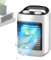 Rrlihjgu Ventilador de aire acondicionado, ventilador de aire frío para dormitorio, pequeño y silencioso, humidificador portátil con tanque de agua, modos ajustables, dispositivos geniales para el