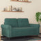 MOBCANT 2-Sitzer-Sofa Dunkelgrün 120 cm Samt Wohnlandschaft Couch Couchgarnitur Schlafsofa für Wohnung Schlafzimmer Büro Empfangsraum