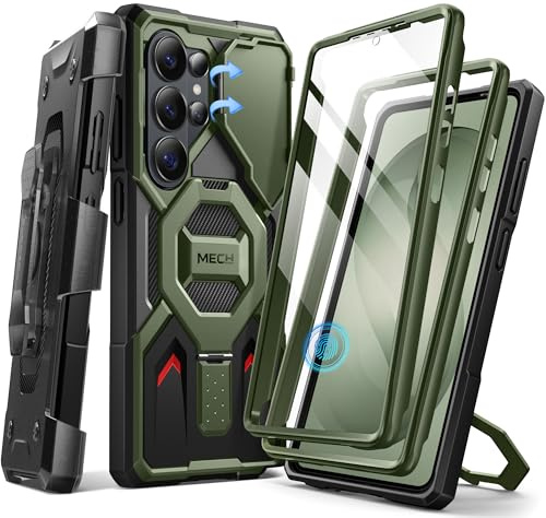 TONGATE Support Magnétique Coque pour Samsung Galaxy S26 Ultra, Compatible avec Magsafe, [Couvercle pour Appareil Photo et 2 Cadres Avant][Protection Militaire Contre les Chutes] Coque S26 Ultra, Vert