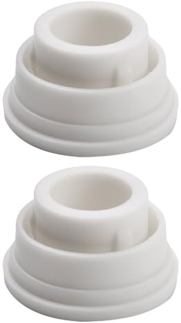 2Pcs Pool Ladder Rubber Bumpers 1.5Inch White Stopper Pads Protection For Most Swimming Pool Ladders Accessories