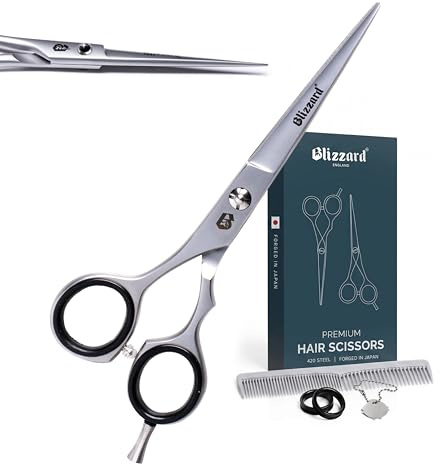 Blizzard Set Forbici da Parrucchiere Professionali - Acciaio Inossidabile Giapponese 420 Forbici per Capelli Uomo e Donna - 15cm Forbice Taglio Capelli e Barba Professionale per Barbieri e Salon