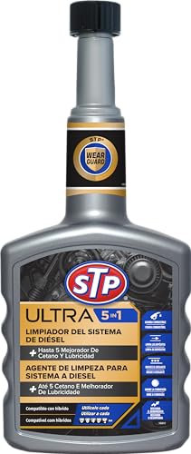 STP® ULTRA 5en1 - Limpiador completo de motor diésel - Limpia inyectores, Reduce fricción, impide corrosión, mejora potencia y arranque, reduce emisiones y ahorra combustible - 400ml