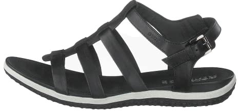 Geox Womens Vega Sandals, Black, 3 UK