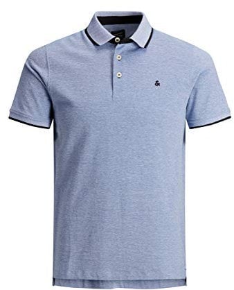 Jack & Jones Men's Jjepaulos Polo Ss Noos Polo Shirt, Bright Cobalt, M