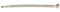 SOMATHERM FOR YOU, Flexible sanitaire 300mm DN8 - Prolongateur M 10/100 avec écrou tournant 1/2 - Tuyau EPDM tressé acier inox - Raccords laiton nickelé - Norme ACS, certifié QB