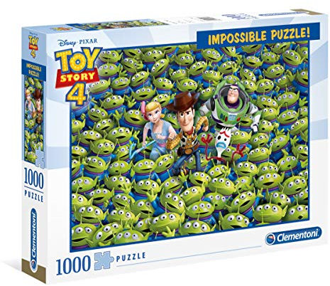 Clementoni - 39499 - Impossible Puzzle - Disney Toy Story 4-1000 pièces, Puzzle Adulte