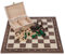 Square - Pro Schach Set Turnier Nr. 4 NUSS - Schachbrett + Schachfiguren Staunton 4 + Koffer - Schachspiel aus Holz