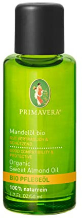 PRIMAVERA Pflegeöl Mandelöl bio 6 x 50 ml - Aromaöl, Naturkosmetik - pflegend, feuchtigkeitsspendend, beruhigend - vegan