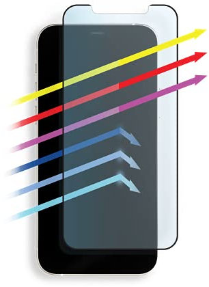 BodyGuardz PRTX Edge Eyeguard Blue Light Screen Protector for Designed for The iPhone 12/12 Pro