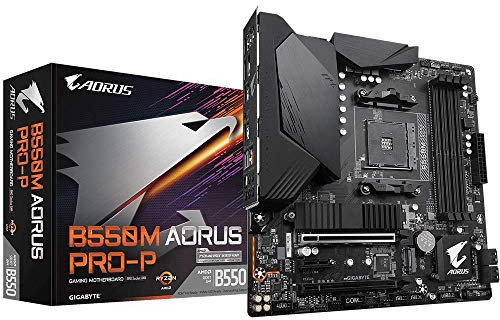 Gigabyte B550M AORUS Pro-P (AMD Ryzen 5000/B550/Micro ATX/M.2 Thermal Guard/HDMI/DVI/USB 3.2 Gen 2/DDR4/placa Base)