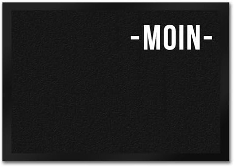 trendaffe Moin Dialektgrüße Fußmatte Dialekt Begrüßung Gruß Haustüre Wohnungstüre Türe Tür