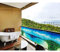 Chbrket Balkon sichtschutz,balkonabdeckung Windschutz Wetterfest Blickdichte Privatsphäre UV-Schutz zaunblende sichtschutz für Balkon Zaun Terrassen Garten Swimming Pool Blaugrüne Insel 90x600cm