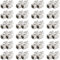 deleyCON 48x CAT6a Keystone Jack Modul Patchkabel Netzwerkkabel Verbinder STP Schirmung RJ45 Buchse Netzwerk Dose Patchpanel Keystonehalterung Erweiterung