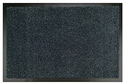 Premium Fußmatte Anthrazit 70x120 cm für Innen und Außen - Schmutzfangmatte mit sehr guter Schmutzaufnahme - rutschfest & waschbar - Küchenteppich, Teppich Läufer, Küchenläufer, Eingangsmatte