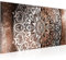 Runa Art Wandbild Mandala Abstrakt 1 Teilig 100 x 40 cm Modern Bild auf Vlies Leinwand Kupfer Wohnzimmer Schlafzimmer Beige Braun 040112c