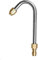 Asta per rondella ad alta pressione, accessorio per grondaia con attacco rapido da 1/4 di pollice per rondella lance/bacchetta, asta curva a forma di U, 140 mm