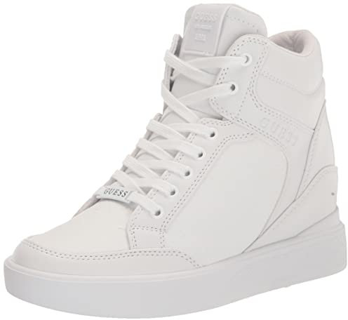 Guess Zapatillas para Mujer Blairin, Logo Blanco, 38.5 EU