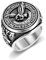 Fliegender Adler-Ring, Weißkopfseeadler-Ring für Männer, Wikinger-Adler-Tier-Ring Punk-Amerikaner-Adler-Schmuck, Silberner Falken-Ring Adler-Totem-Ring Fliegender Falken-Ring für Jungen (19.8)