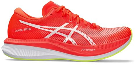 ASICS Magic Speed 3 Womens Road Running Shoes Red/White 6 (39.5)
