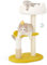 Happi N Pets - Árbol para Gatos de Interior con Varios Niveles con rascadores, Percha de visualización, Cojines extraíbles y Lavables - Árbol de Actividad para Gatos con Juguete Colgante - 80