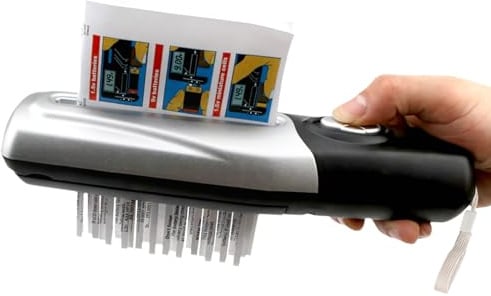 Tragbarer Aktenvernichter, Elektrischer Tragbarer USB-Aktenvernichter, Multifunktionaler Tragbarer Mini-Aktenvernichter Für Den Bürohaushalt