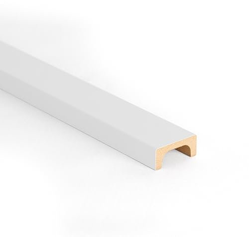 Bildershop-24 Kabelkanal für Wandpaneele & Deckenpaneele Dekowa in Weiß matt 252 x 5,1 x 2,2 cm