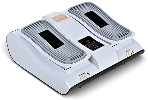 Foot Massager Platform, Power Legs Vibration Plate with Rotating Acupressure Heads Multi Setting Electric Foot Massager with Speed Regulation Function, Promote Blood Circulation