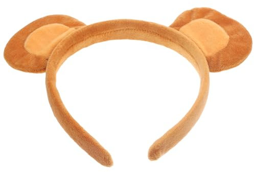 PRETYZOOM Affen-Stirnband Plüschtier Ohren Haarreifen Haarspange Für Gesicht Waschen Halloween-Kostüm Kopfschmuck Für Weihnachten Maskerade Cosplay Kostüm Partyzubehör