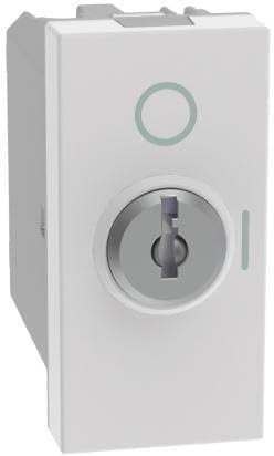 BTICINO MatixGO 1 modulo Bianco JW4012 Interruttore 2P 10 AX, 250Vac a chiave