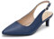 Hoefirm Womens Pointed Toe Court Shoes Slingback Sandals Kitten Heels Pumps Low Heel Shoes Navy Shoes for Women Ladies Shoes Size 6