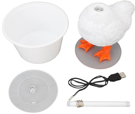 Huhn-Schreibtischlampe, Dekorative, Lebensechte Harz-LED-Hühnerlampe, Weiches Licht, Huhn-Nachtlicht-Tischlampe, Schreibtisch-Ornament-Lampe für Wohnzimmer, Schlafzimmer, Baby- und Kinderzimmer