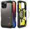 Spigen Tough Armor (AI) MagFit Hülle für iPhone 16 Pro, Kompatibel mit MagSafe Zubehör -Gunmetal