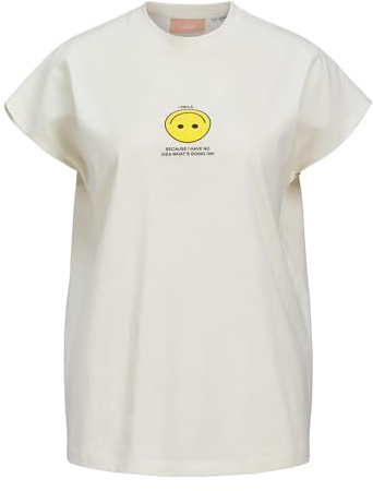 JJXX Damen Jxastrid Sl Boxy Print Tee JRS Jxastrid Sl Boxy Print Tee JRS (1er Pack)
