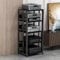 HiFi Rack Audio Regal, 5-Stufiger Audio-Medienständer Medienständer, TV Rack Entertainment-Center Schallplattenständer für Verstärker Plattenspieler Stereo-Receiver