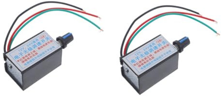 Gatuida 2pcs Dc Motor Speed Controller Fan Speed Control Switch Controller Electric Switch for Cars Trucks