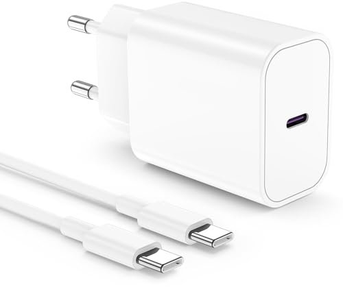 Chargeur iPhone 16 15, 20W Chargeur Rapide iPhone avec 2M USB C Câble Original pour Apple iPhone 16 Pro Max/15/15 Plus/iPad Pro/Air/Mini/Samsung Galaxy,Type C Adaptateur Secteur Mural Alimentation
