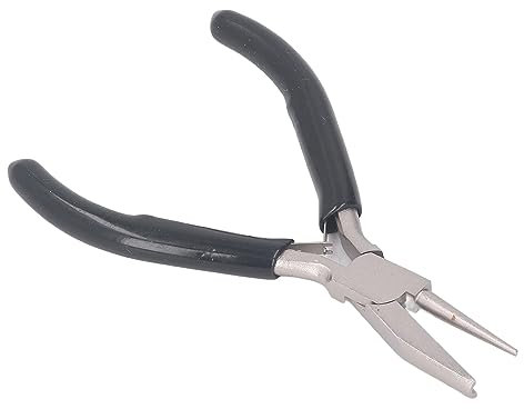 5 I Wire Loo Pliers – F Concave Round Nose Pliers for Jewelry Making, Carbon Steel Wire Winding Tool, Wire Pliers for Ft Projects