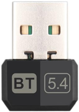 Bluetooth USB 5.4 Adapter Bluetooth Stick für PC Laptop EDR Dongle USB Bluetooth Kompatibel mit Windows 11/10/8.1/7