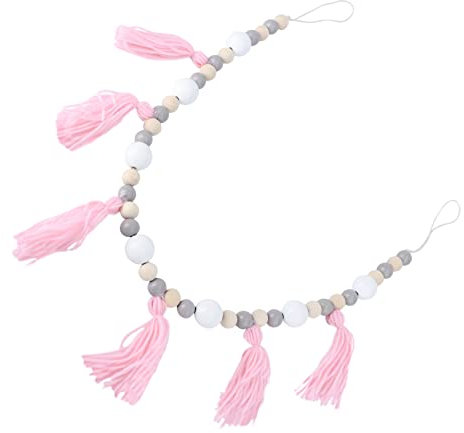 GRIRIW 6stücke Holzperlen Ornament Wanddekoration Quastenanhänger Für Wohndekor Mit Quastenornament Als Hänge-deko