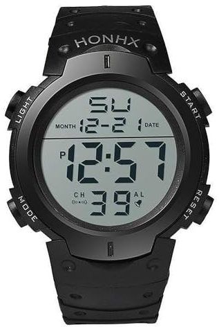 TRIXES Orologio digitale LED, sveglia e cronometro - Silicone