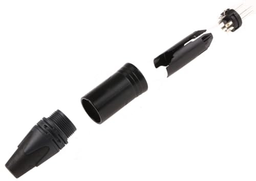 Neutrik NC5MXX-BAG 5 Pole M Cable Conn. w/BLK Metal hous. & SIL. con.