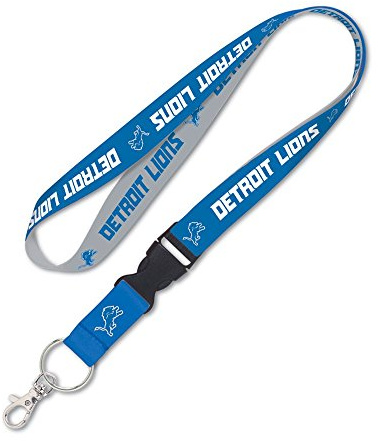 Wincraft NFL Schlüsselband mit Abnehmbarer Schnalle, 93657010, Official Team Colors, 3/4