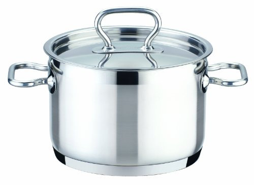 Tescoma 774024 Home Profi Pentola con Coperchio, Acciaio Inossidabile, Argento, 24 cm, 7 l, 1 Pezzo