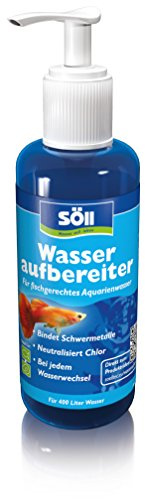 Söll 80810 Wasseraufbereiter Aqua, 100 ml (für 400 l) - Wasserreinigung für Leitungswasser in Süßwasseraquarien | Schadstoffbindung und Zusatzvitamine