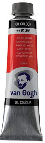 Van Gogh 2053933 Ölfarbe RED MD, Azo Rojo Medio, Talla única, 40 Millilitre