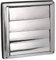 First4spares 6 / 150mm Stainless Steel Square External Wall Extractor Air Vent Grill Outlet With Gravity Flaps