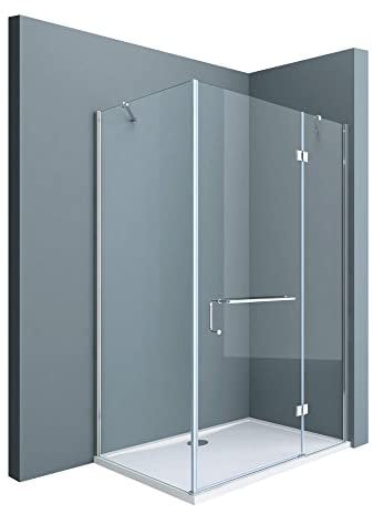 doporro Duschkabine Dusche Eck-Duschkabine Eckdusche 75x140x190cm Glasdusche ESG-Sicherheitsglas Klarglas inkl. Easy-Clean-Beschichtung Rav04K